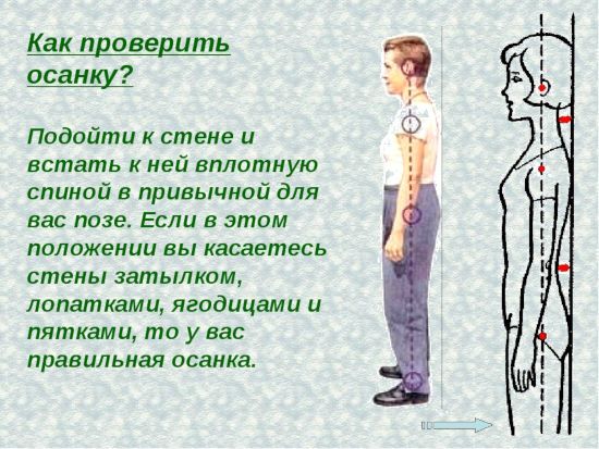 Тест на проверку осанки